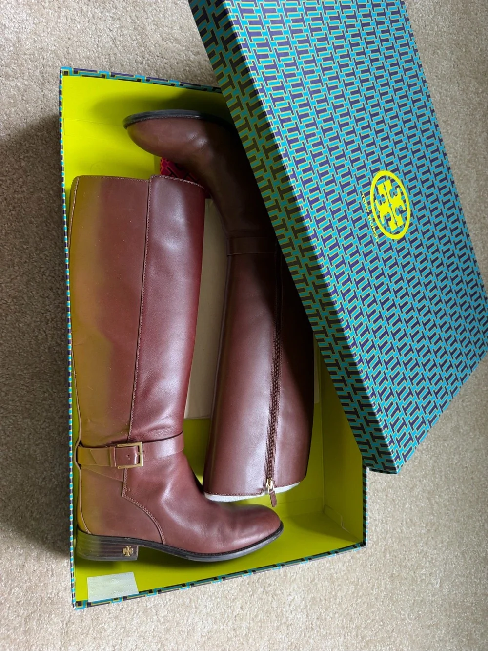 Tory Burch - Brooke 25MM Knee Boot - Calf leather